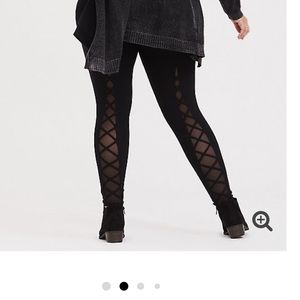 Torrid Lattice mesh leggings